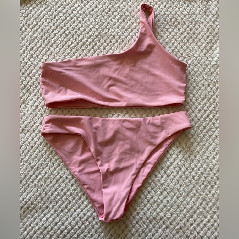 One Strap Pink Bikini